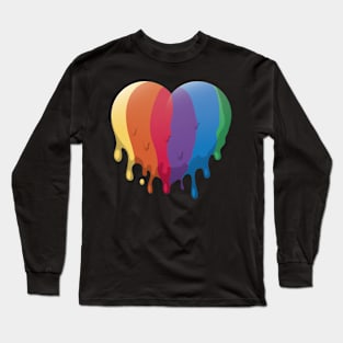 LGBT, LGBT Heart, LGBT Shirt, LGBT Love, LGBT Gift, Heart LGBT Long Sleeve T-Shirt